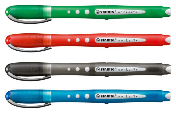 STABILO worker + colorful Rollerball