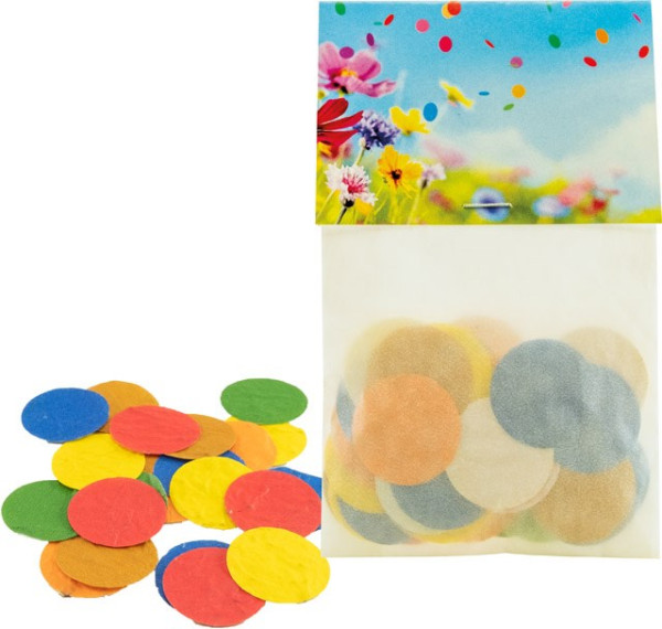 Buntes Samenkonfetti, bunte Blumenmischung, 1-4 c Digitaldruck inklusive